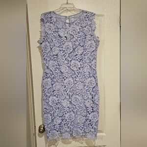 Paper Doll Light Blue Lace Mini Dress